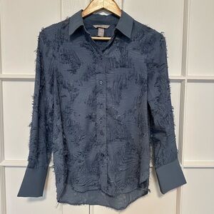 H&M Textured Button Up Blouse